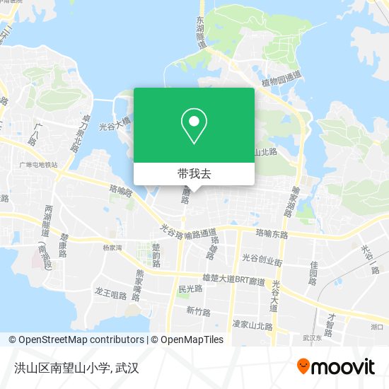 洪山区南望山小学地图