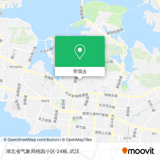 湖北省气象局桃园小区-24栋地图