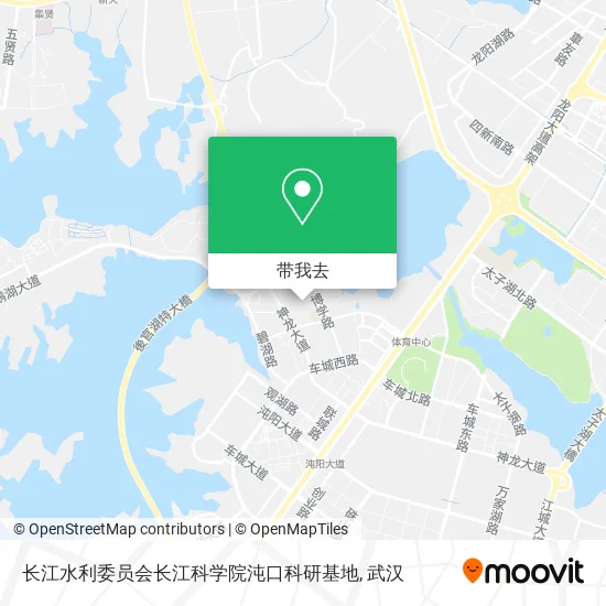 长江水利委员会长江科学院沌口科研基地地图
