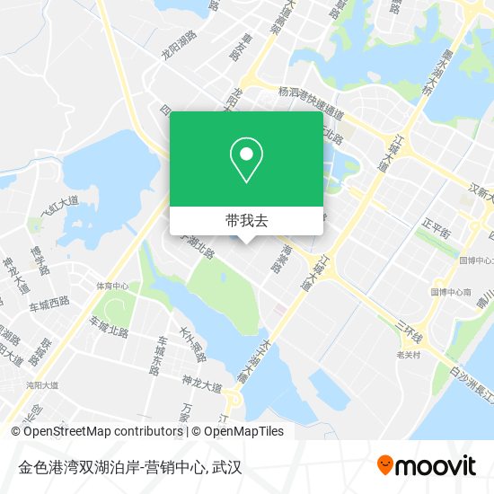 金色港湾双湖泊岸-营销中心地图