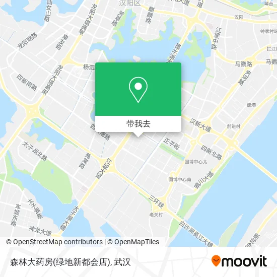 森林大药房(绿地新都会店)地图