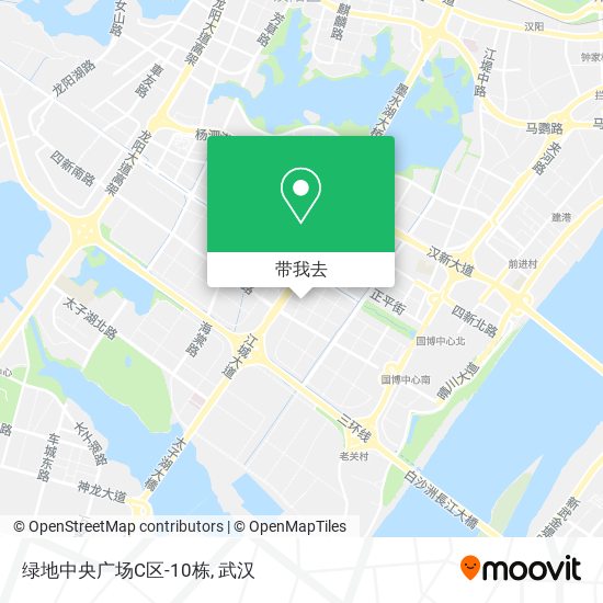 绿地中央广场C区-10栋地图