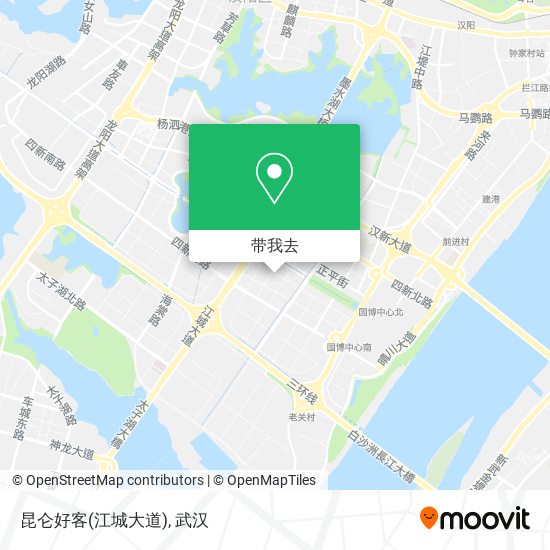 昆仑好客(江城大道)地图