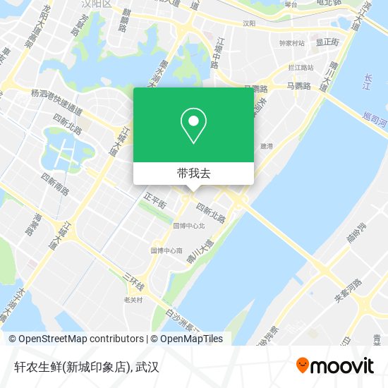 轩农生鲜(新城印象店)地图