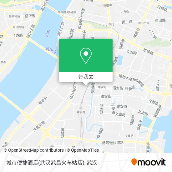 城市便捷酒店(武汉武昌火车站店)地图