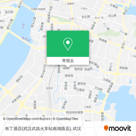 布丁酒店(武汉武昌火车站南湖路店)地图