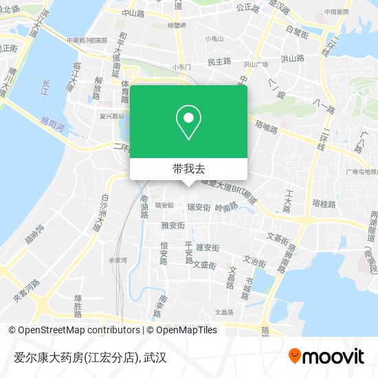 爱尔康大药房(江宏分店)地图