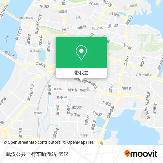 武汉公共自行车晒湖站地图