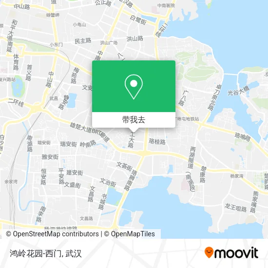 鸿岭花园-西门地图
