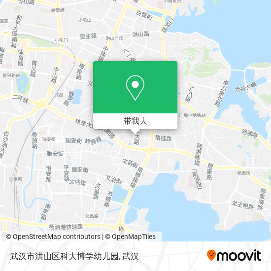武汉市洪山区科大博学幼儿园地图