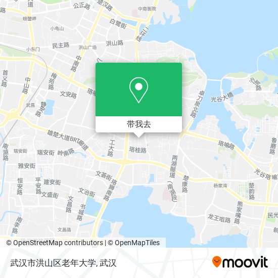 武汉市洪山区老年大学地图