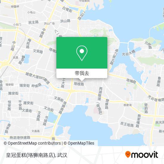 皇冠蛋糕(珞狮南路店)地图