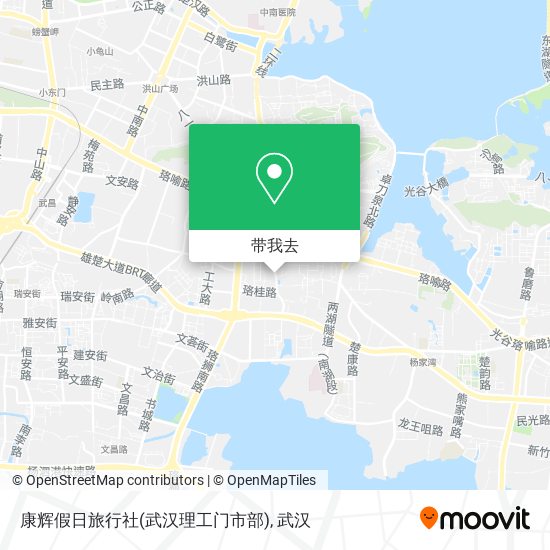 康辉假日旅行社(武汉理工门市部)地图