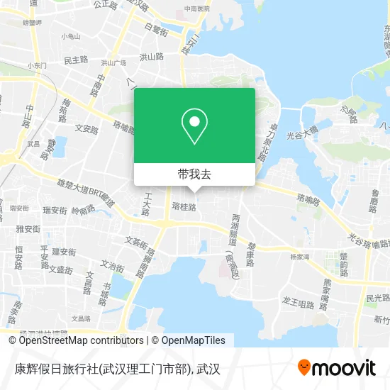 康辉假日旅行社(武汉理工门市部)地图
