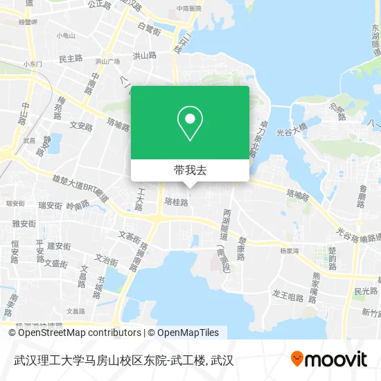 武汉理工大学马房山校区东院-武工楼地图