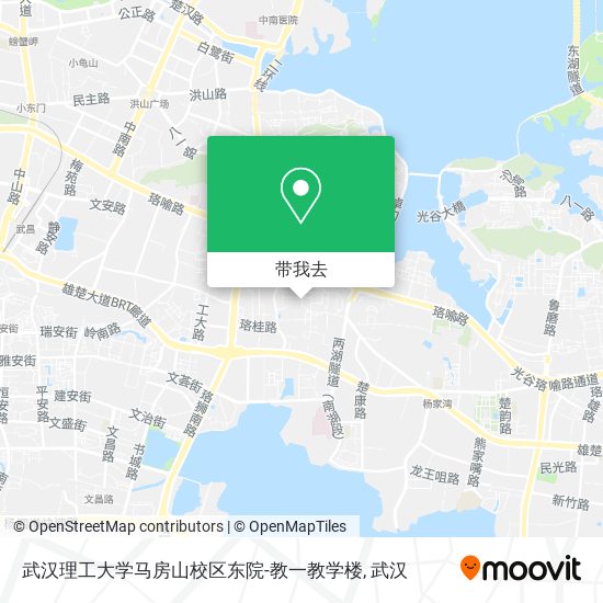 武汉理工大学马房山校区东院-教一教学楼地图