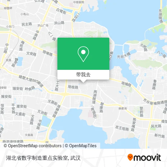 湖北省数字制造重点实验室地图