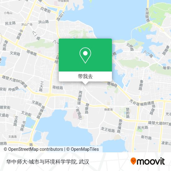 华中师大-城市与环境科学学院地图