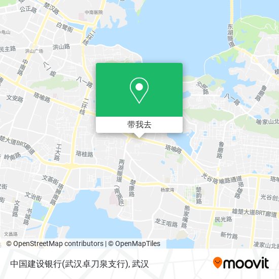 中国建设银行(武汉卓刀泉支行)地图
