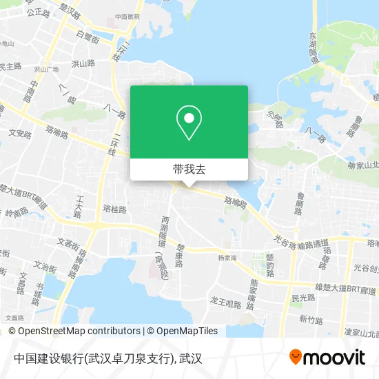 中国建设银行(武汉卓刀泉支行)地图