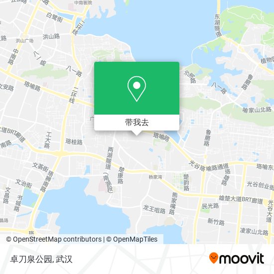 卓刀泉公园地图