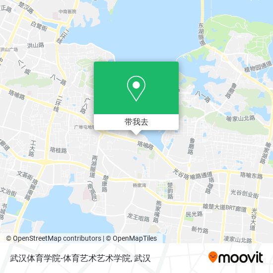 武汉体育学院-体育艺术艺术学院地图
