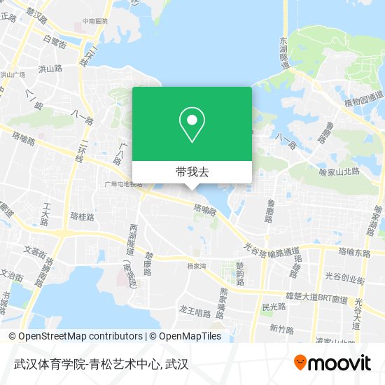 武汉体育学院-青松艺术中心地图