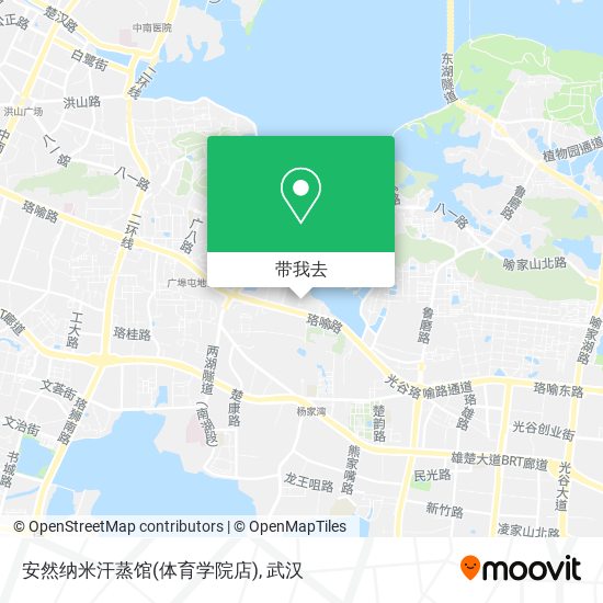安然纳米汗蒸馆(体育学院店)地图