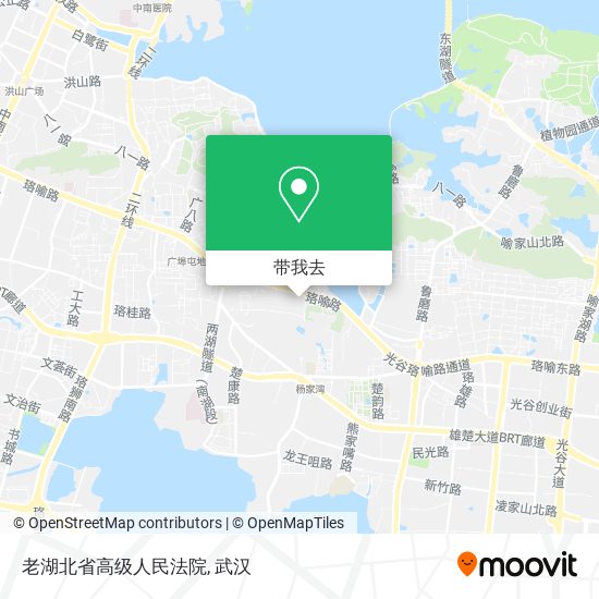 老湖北省高级人民法院地图