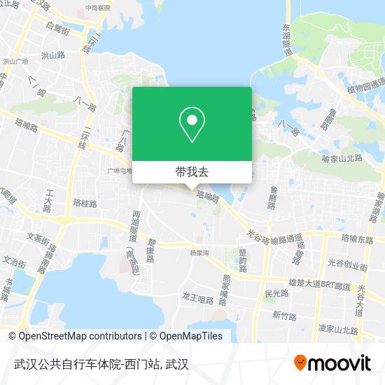 武汉公共自行车体院-西门站地图