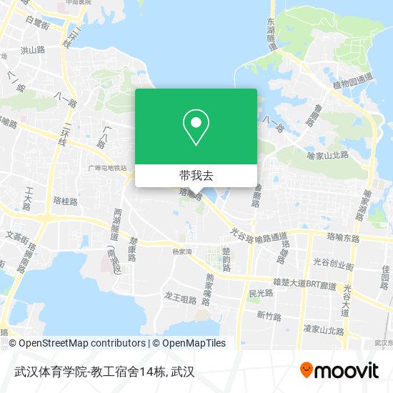 武汉体育学院-教工宿舍14栋地图
