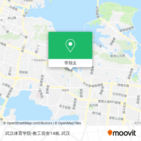 武汉体育学院-教工宿舍14栋地图
