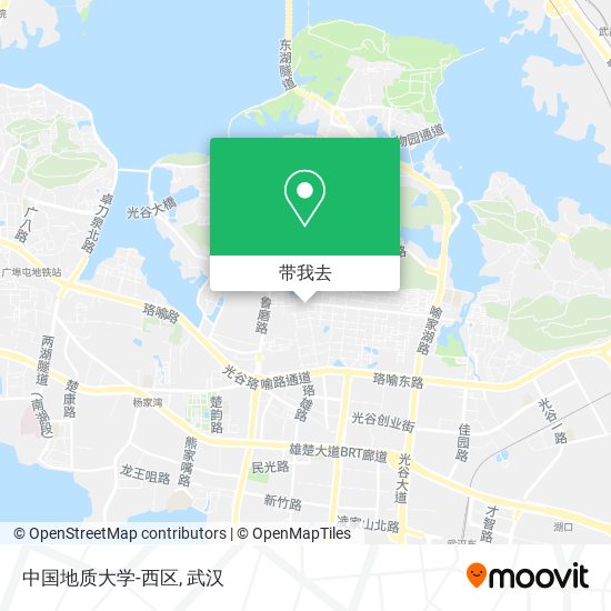 中国地质大学-西区地图
