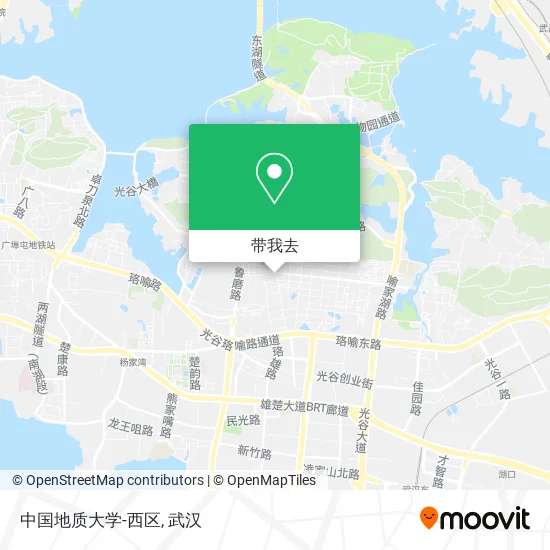 中国地质大学-西区地图