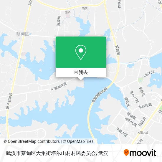 武汉市蔡甸区大集街塔尔山村村民委员会地图