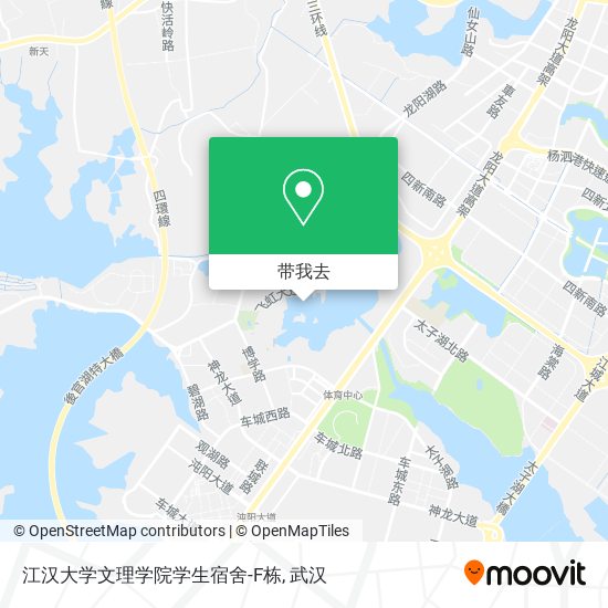 江汉大学文理学院学生宿舍-F栋地图