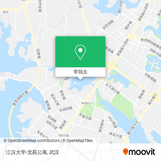江汉大学-北苑公寓地图