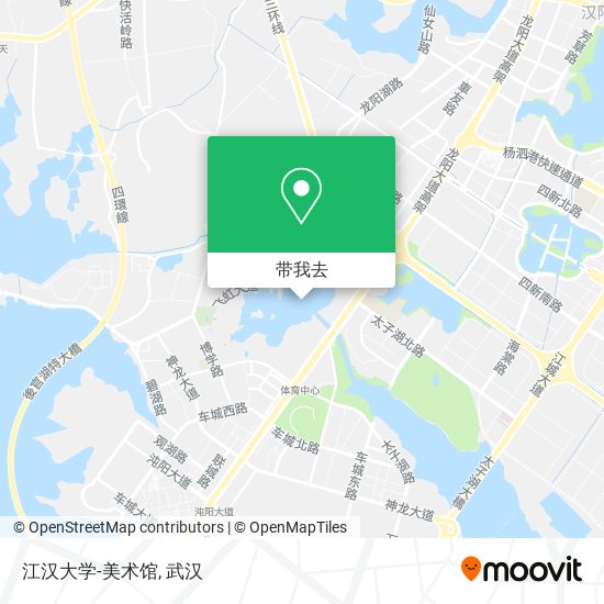 江汉大学-美术馆地图