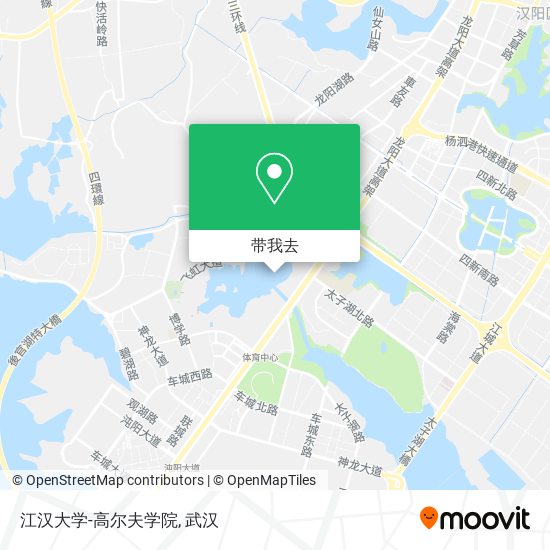 江汉大学-高尔夫学院地图