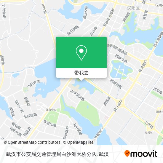 武汉市公安局交通管理局白沙洲大桥分队地图