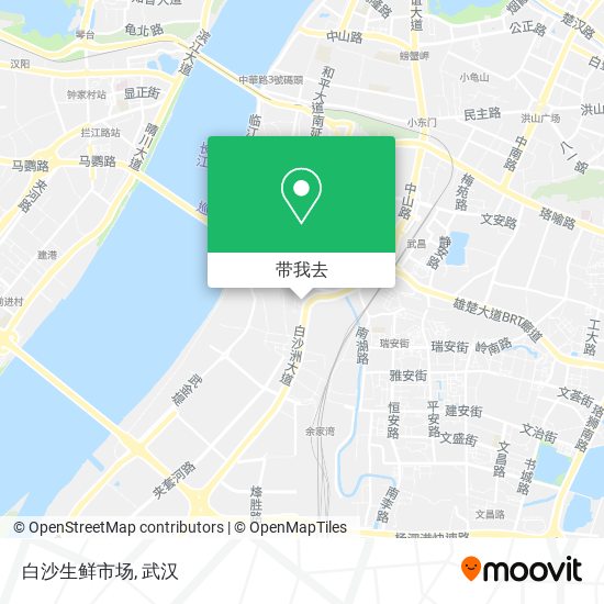 白沙生鲜市场地图