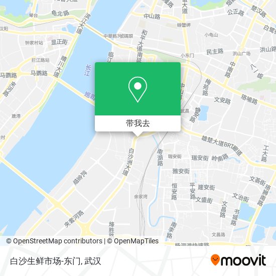 白沙生鲜市场-东门地图