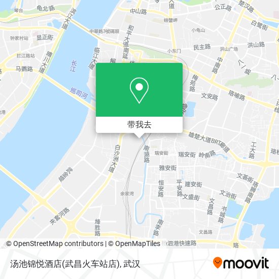 汤池锦悦酒店(武昌火车站店)地图