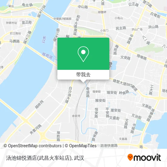 汤池锦悦酒店(武昌火车站店)地图