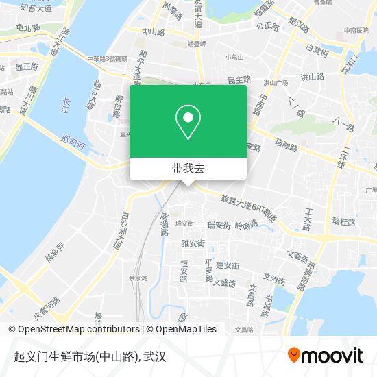 起义门生鲜市场(中山路)地图