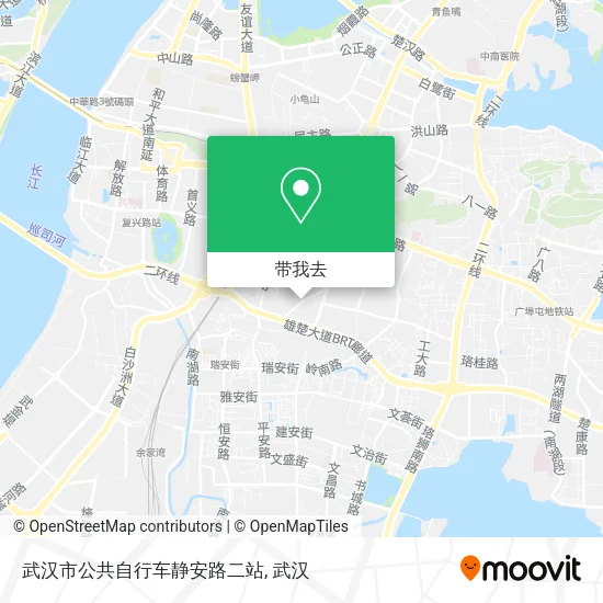 武汉市公共自行车静安路二站地图