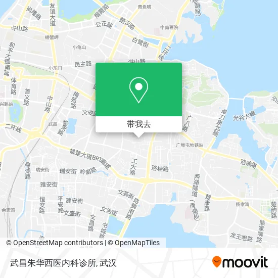 武昌朱华西医内科诊所地图