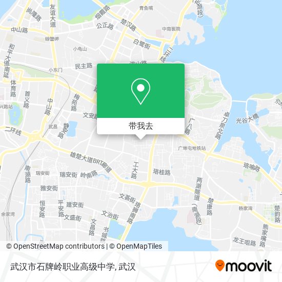武汉市石牌岭职业高级中学地图
