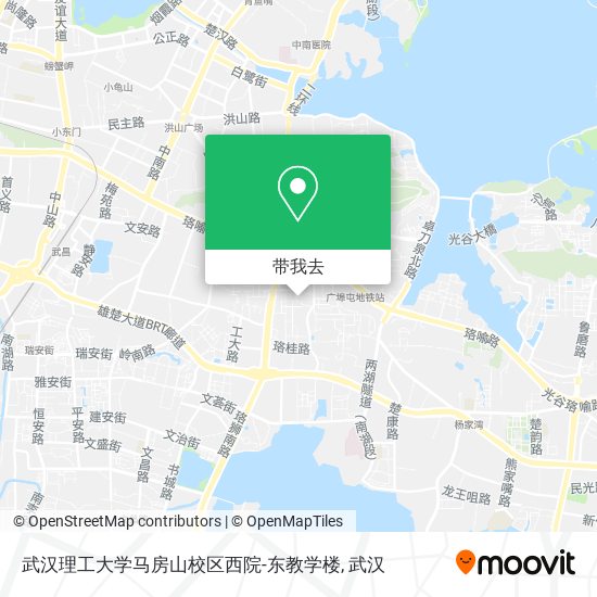 武汉理工大学马房山校区西院-东教学楼地图