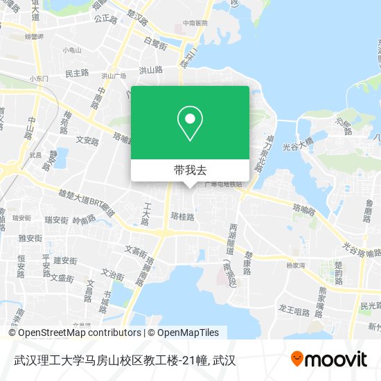 武汉理工大学马房山校区教工楼-21幢地图